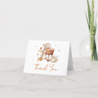 Citrouille d'automne tombant dans le Baby shower d