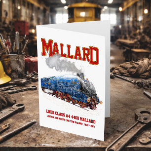 Carte De Remerciements Classe A4 Mallard - Locomotive à vapeur la plus ra