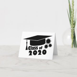 Carte De Remerciements Classe de Casquette de diplômes 2020