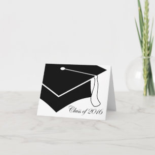 Carte De Remerciements classe du casquette 2016 d'obtention du diplôme