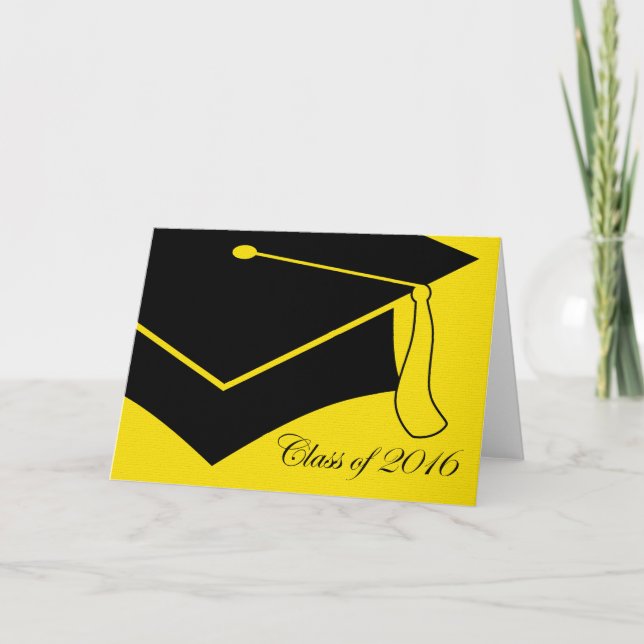 Carte De Remerciements classe du plafond de graduation 2016 (Devant)