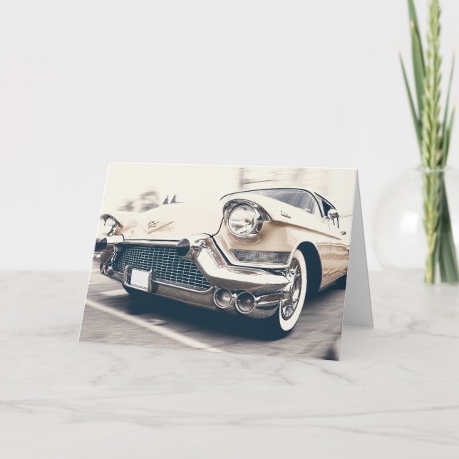 Carte De Remerciements Classique Américain Cadillac (Devant)