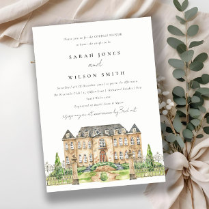 Carte De Remerciements Classy Garden Chateau Manor Couples Douche Invitat