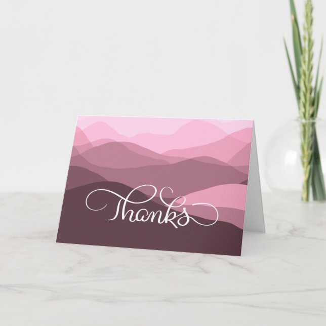 Carte De Remerciements Classy Nature Inspecred Business Thank You Cards (Devant)