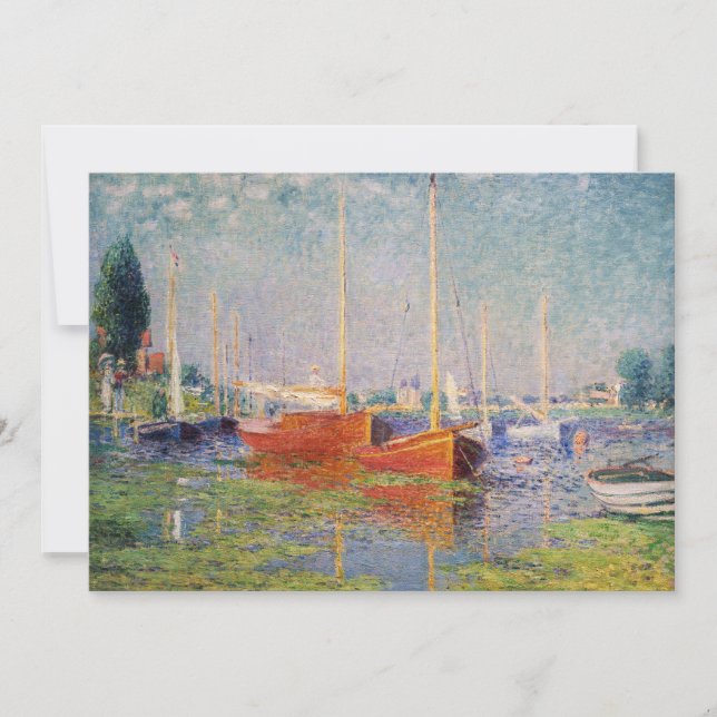 Carte De Remerciements Claude Monet - Argenteuil (Devant)