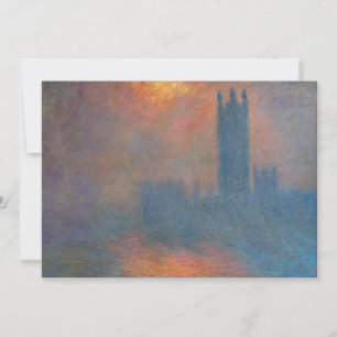 Carte De Remerciements Claude Monet - Chambres du Parlement Londres