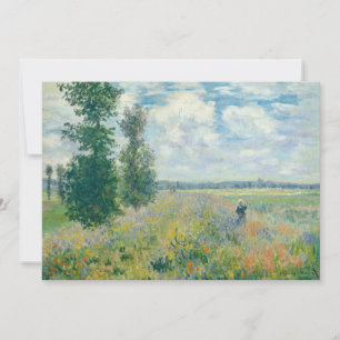 Carte De Remerciements Claude Monet - Champs de pavot près d'Argenteuil (