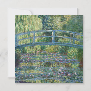 Carte De Remerciements Claude Monet - Eau Lily étang, Harmonie verte