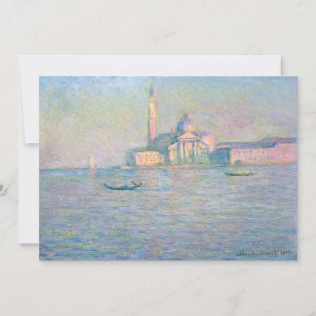 Carte De Remerciements Claude Monet - Église de San Giorgio Maggiore (Devant)