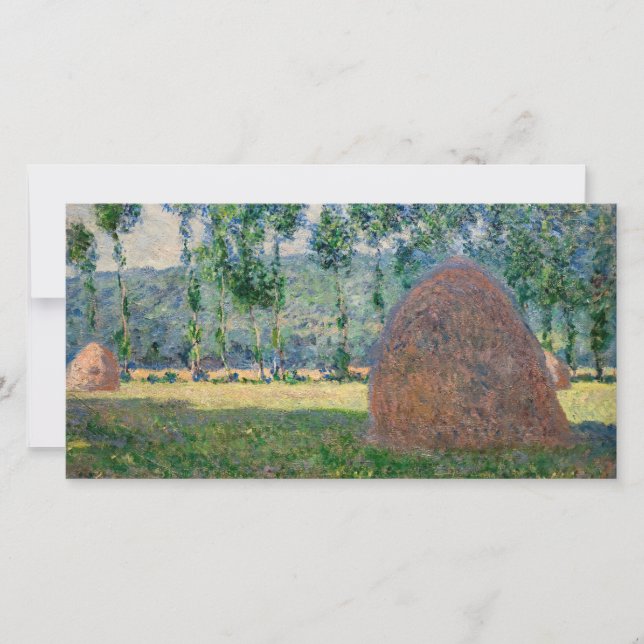 Carte De Remerciements Claude Monet - Les magasins d'usine près de Givern (Devant)