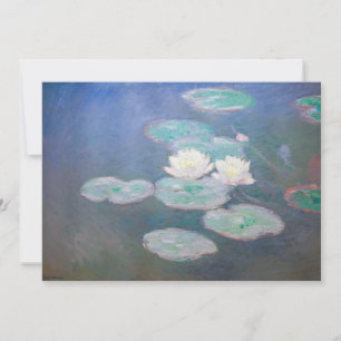 Carte De Remerciements Claude Monet - Lys à eau, effet du soir
