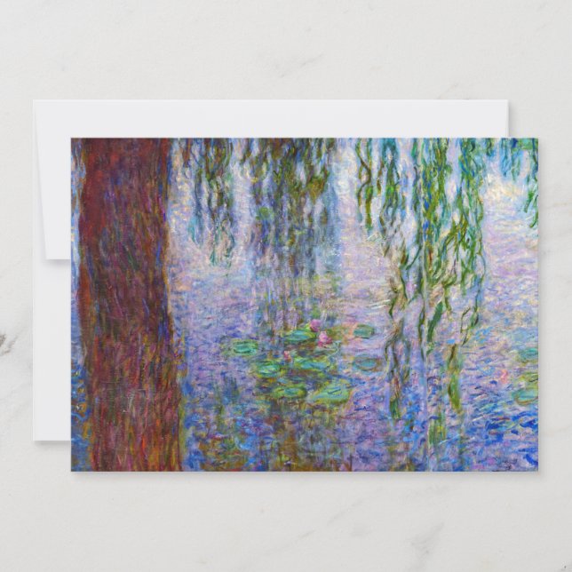Carte De Remerciements Claude Monet - Lys d'eau (Devant)