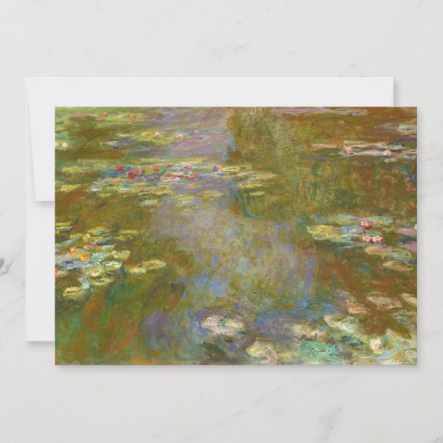 Carte De Remerciements Claude Monet - Water Lily Pond 1917 (Devant)