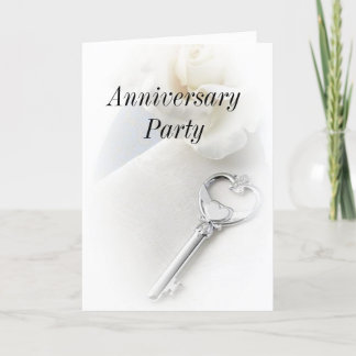 Carte De Remerciements clé à ma fête d'anniversaire de coeur
