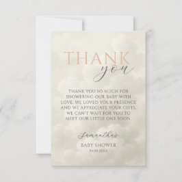 Carte De Remerciements Cloud Nine Modern Baby Shower Thank You
