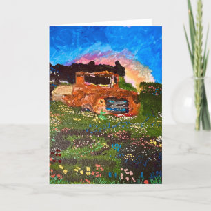 Carte De Remerciements "Clunker dans le jardin"