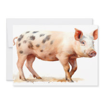Cochon rose