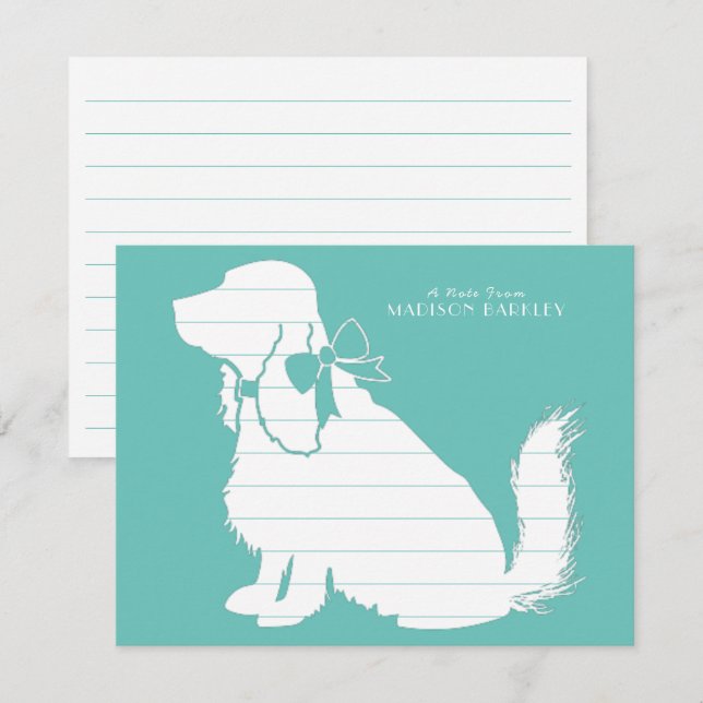 Carte De Remerciements Cocker Spaniel Chien Chien Puppy (Devant / Derrière)