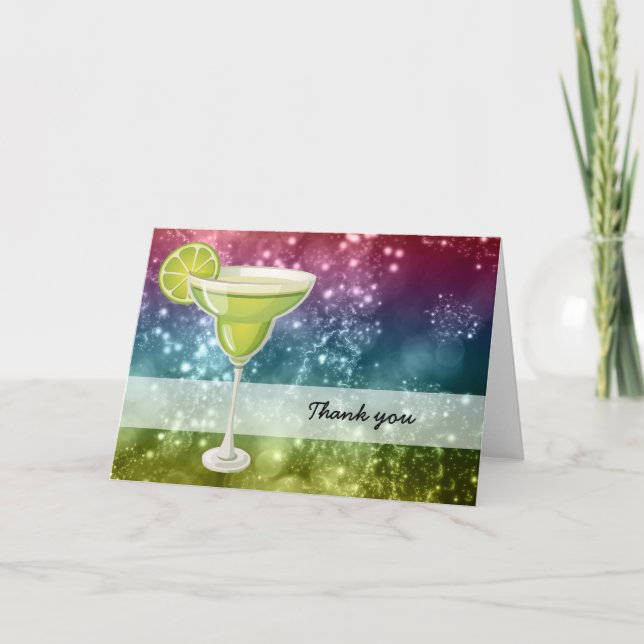 Carte De Remerciements Cocktails (Devant)