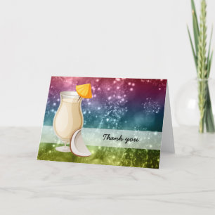 Carte De Remerciements Cocktails