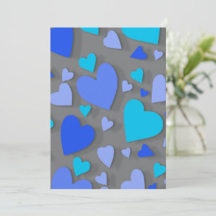 Carte De Remerciements Coeur de papier décoratif 4