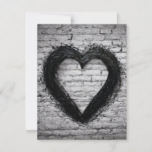 Carte De Remerciements Cœur en reste, N° 02