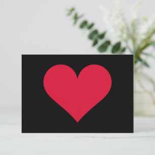Carte De Remerciements Cœur Saint-Valentin Amour Cœur