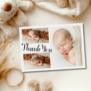 Carte De Remerciements Cœurs Gaufres 3 Photo Remerciement Baby Shower