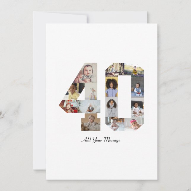 Carte De Remerciements Collage photo numéro 40 (Devant)