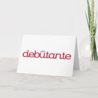 Carte De Remerciements Collection Debutante...Carte de remerciements !