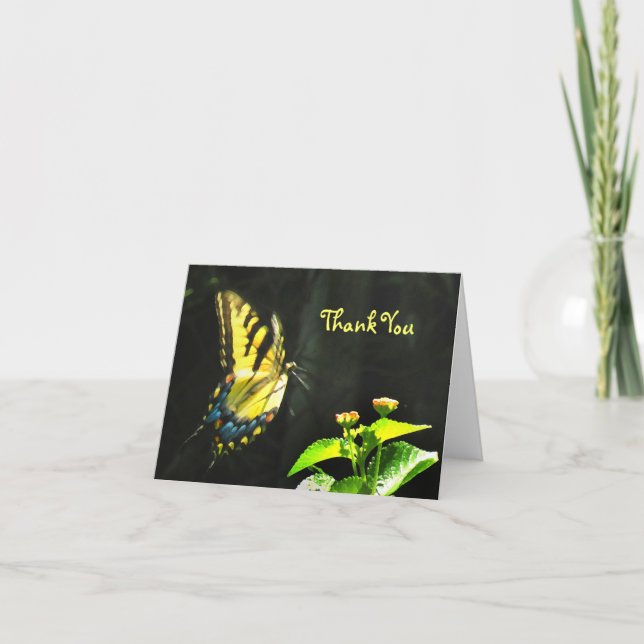 Carte De Remerciements Colorful Butterfly (Devant)
