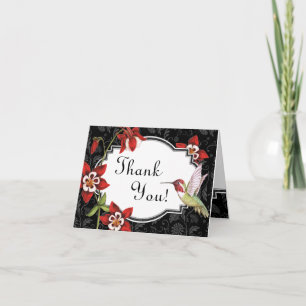 Carte De Remerciements Columbine Hummingbird Thank You Card