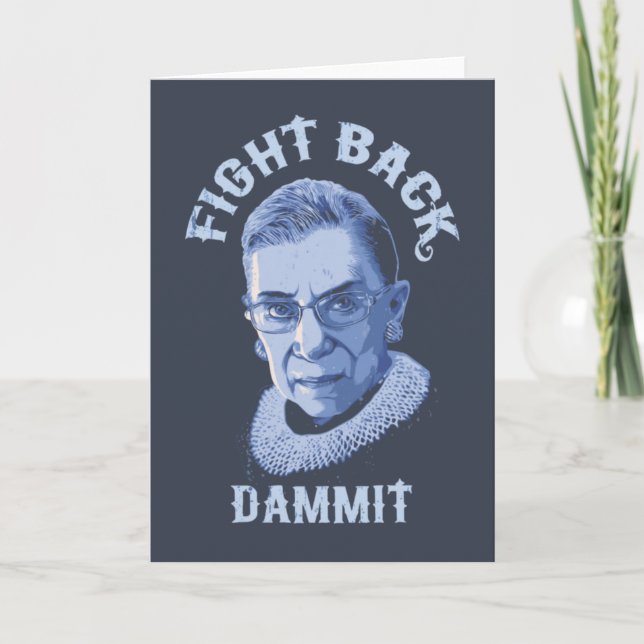 Carte De Remerciements Combattre le retour, Dammit (Devant)