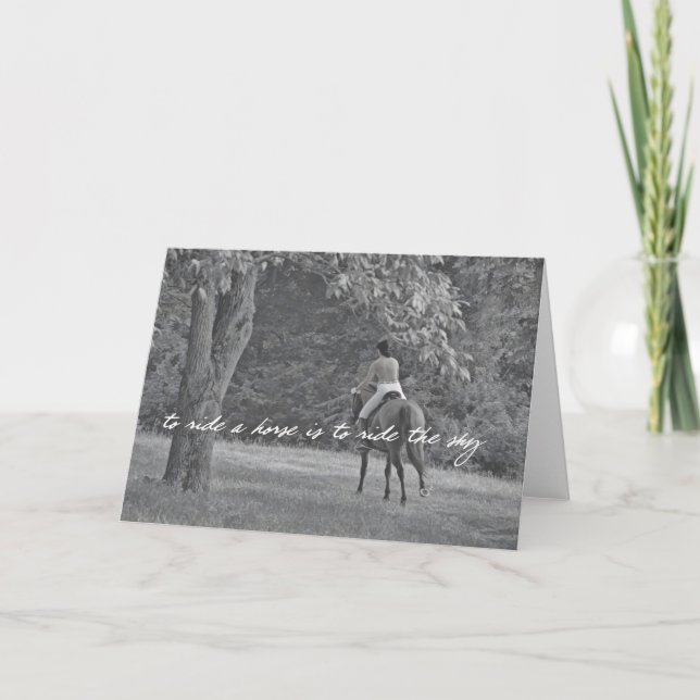 Carte De Remerciements COMME PEGASUS Grey Card (Devant)