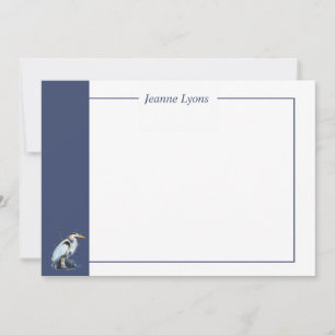 Carte De Remerciements Commerce personnalisé Great Blue Heron Bird Busine