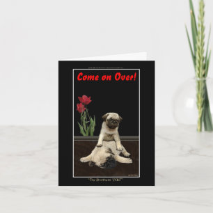 Carte De Remerciements Conception de chiens pour les amateurs de moules