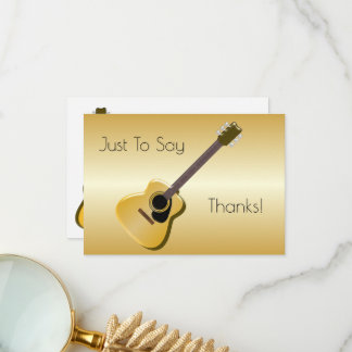 Carte De Remerciements Conception de guitare acoustique personnalisée