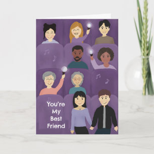 Carte De Remerciements Concert K-pop personnalisé Best Friend Love