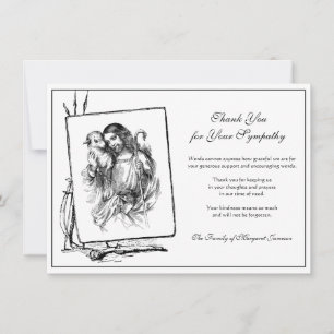 Carte De Remerciements Condolence religieuse catholique de Jésus-Christ