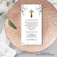 Confirmation Faveur, garçon ou fille, Signet de ve