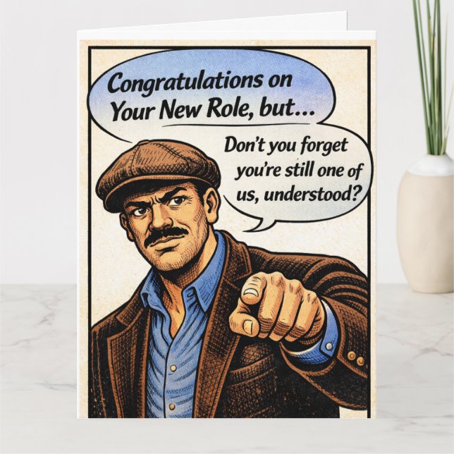 Carte De Remerciements Congrats! Don't forget about us! (Devant)