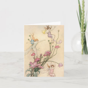 Carte De Remerciements Contes De Fées vintages, Trois Esprits Pleins De J