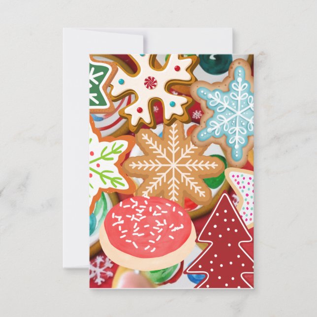 Carte De Remerciements Cookies de Noël (Devant)