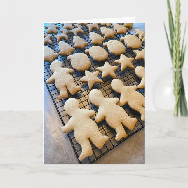 Carte De Remerciements Cookies de Noël en pain d'épices (Devant)