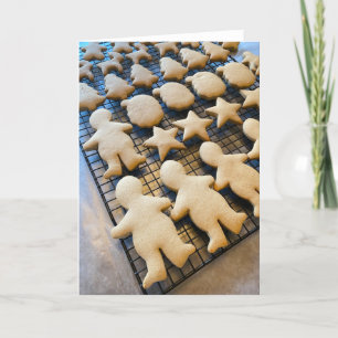 Carte De Remerciements Cookies de Noël en pain d'épices