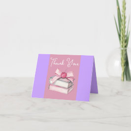 Carte De Remerciements Coquette Book Lovers Plutôt Personnalisé