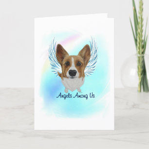 Carte De Remerciements Corgi Angel chien animal de compagnie perte de la 