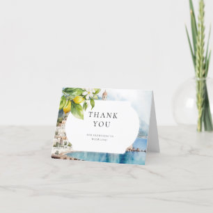 Carte De Remerciements Côte d'Amalfi Citron méditerranéen italien