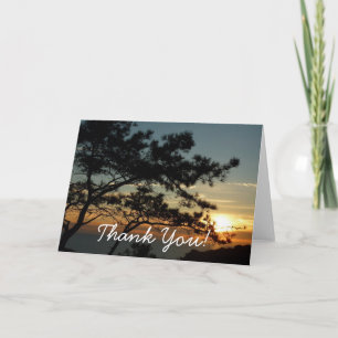 Carte De Remerciements Coucher de soleil sur Torrey Pine I Paysage califo