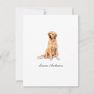 Carte De Remerciements Couleur d'aquarelle dorée